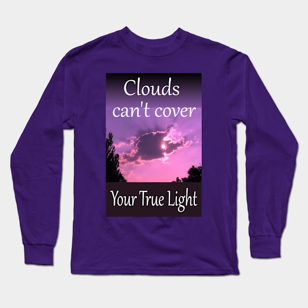 your light among the clouds Long Sleeve T-Shirt by Alina